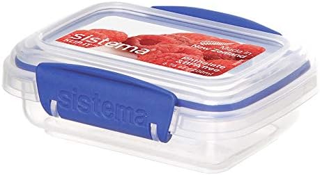 Sistema KLIP IT Rectangular Collection Food Storage Containers, 6-Piece by Sistema