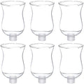 LemonRoad 6 Sets Clear Peg Votive Holders with Rubber Gasket, 3.5" by Unknown