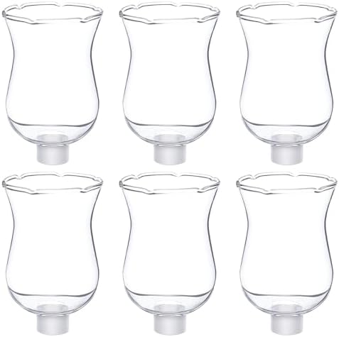 LemonRoad 6 Sets Clear Peg Votive Holders with Rubber Gasket, 3.5" by Unknown