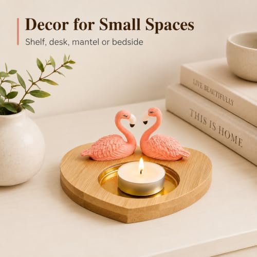 Pink Flamingo Candle Holder, Tea Light Holder for Romantic Decor - Image 7