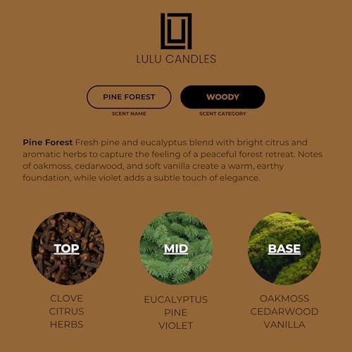 Lulu Candles Pine Forest Scented Soy Jar Candle, 9 Oz. - Image 4