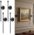 20" Wall Mounted Candle Sconce, 4 Pack, Black by kehail