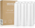 Wevac Vacuum Sealer Bags for Food 11x16 6 Rolls, Fit Food Saver Machines by Wevac