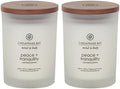 Chesapeake Bay Candle Peace + Tranquility (Cashmere Jasmine) Scented Candles Medium Size 2-Pack Perfect for Home Décor Relaxation and Gifting by ChesapeakeBayFragrance