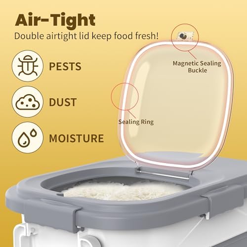HOYTAMDAR 20-30Lbs Collapsible Rice Container,Food Storage container - Image 3