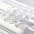 Clear Candlestick Holders 12PCS Ribbed Glass Taper Candle Holders for Tealight Stick Candles Table Centerpieces Thanksgiving Christmas Indoor and Outdoor Decorations by Unknown