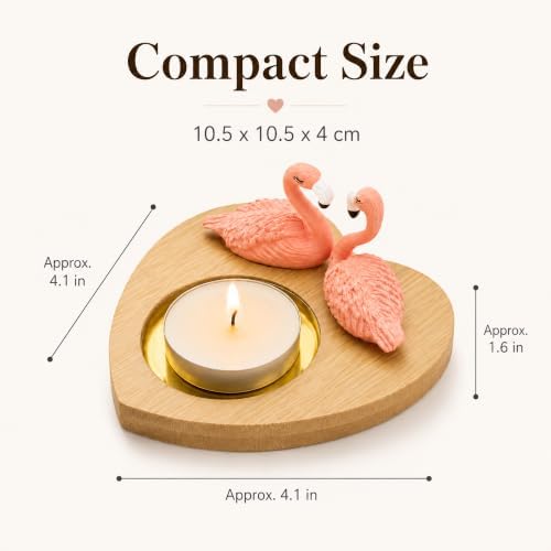 Pink Flamingo Candle Holder, Tea Light Holder for Romantic Decor - Image 2
