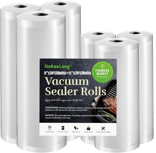 Vacuum Sealer Bags For Food 6 Pack, Kitchen Essentials, Sandwich Bags by xinbaolong