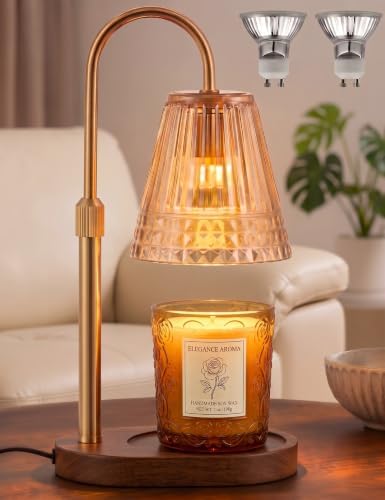 Candle Warmer Lamp with Timer Dimmer, Ideal Gift for Women & Mom, Smokeless Wax Melter for Scented Candles & Tarts, Dimmable Aromatherapy Home Decor, Ideal Gift for Women & Mom by Unknown