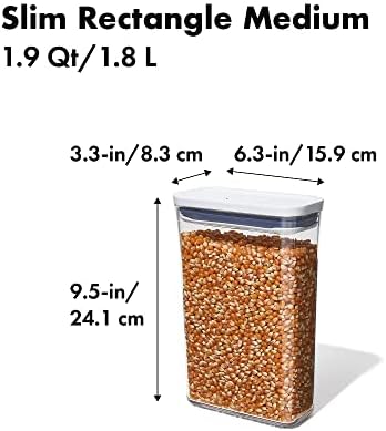OXO Good Grips POP Container, Airtight Food Storage, 1.9 Qt for Snacks - Image 3