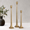 Iron Taper Candle Holder Set of 3 - Decorative Tall Candle Stand by SUJUN