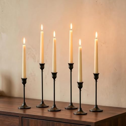 NUPTIO Halloween Candle Holder for Candlestick: Solid Aluminum - Set of 6 by Nuptio