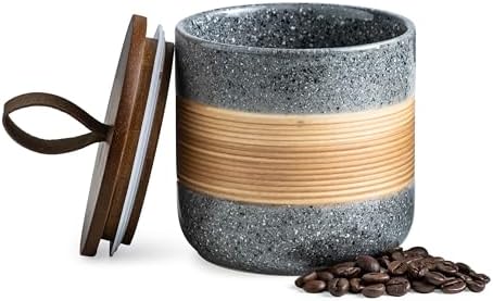 Miamolo Ceramic Coffee Container, Coffee Jar for Kitchen Counter Keep Fresh by Miamolo