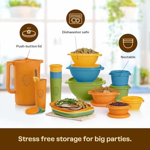 Tupperware Heritage 30-Piece Get it All Retro Color Collection Set - Image 4