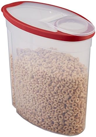 Rubbermaid Flex and Seal Cereal Keeper, 1.5 Gallon, BPA-Free, Clear with Red Lid, Airtight - Image 4