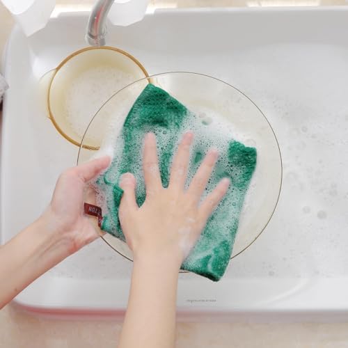 Homaxy 100% Cotton Waffle Weave Kitchen Dish Cloths 18-Pack, Dark Green - Image 4