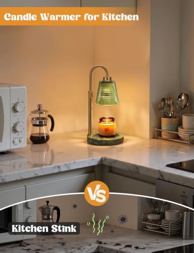 Marble Green Candle Warmer Lamp with Timer Home Decor Gifts for Women - Image 5