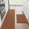 StepRite Kitchen Mats for Floor, 2-Pack Anti-Fatigue Rugs, Terracotta Brown by Bringcushiontoyourlife