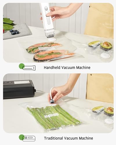 Syntus 30 Pcs Reusable Vacuum Sealer Bags for Food, 8"x10"+10"x13.8" (S+M) - Image 7