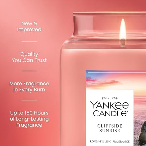 Yankee Candle Cliffside Sunrise Scented Candle, 22oz Large Jar - Image 3