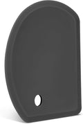 Silicone Dough Scraper with Stainless Steel Sheet, Curved Edge Flexible Bowl by SAPID