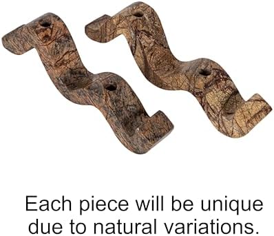 Bloomingville Marble Wave Double Taper Candle Holder, Brown Forest - Image 7