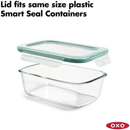 OXO Good Grips 8 Cup Smart Seal Airtight Glass Rectangle Container - Image 5