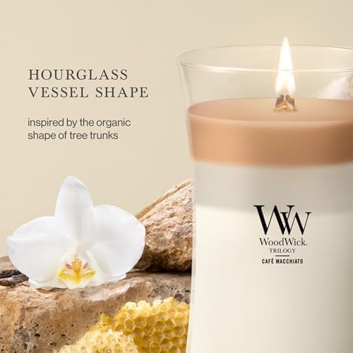 WoodWick Café Macchiato Trilogy Tri-Scented Candle, Crackling Wick, 21.5oz - Image 4