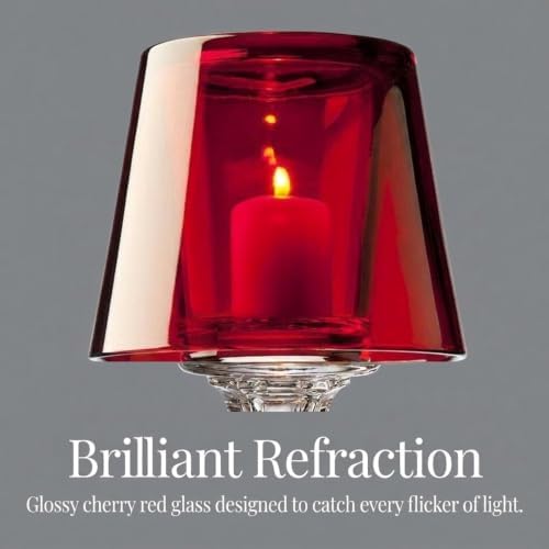 Godinger Villa Marca Votive Lamp-red - Image 5