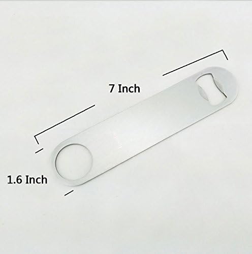 KISEER Heavy Duty Stainless Steel Flat Bottle Opener, 2 Pack Beer Bottle Opener - Image 4