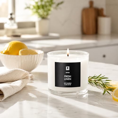Lulu Candles | Fresh Linen | Luxury Scented Soy Jar Candle | Hand Poured in The USA | Highly Scented & Long Lasting | 11 Oz. - Image 5
