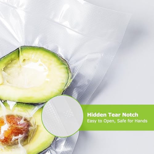 Bonsenkitchen Precut Vacuum Sealer Bags 100 Count, 8 in x 12 in Quart Size - Image 3
