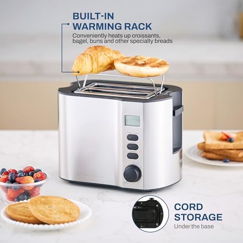Elite Gourmet 2-Slice Toaster, Extra-Wide Slot, 6 Settings, Warming Rack - Image 6