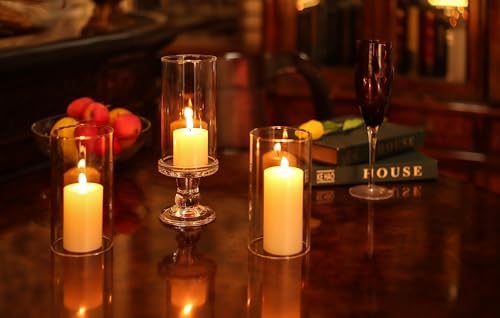 CYS EXCEL 1 PC Glass Hurricane Tube (H:6" D:3.1") - Fits Candles up to 2" Wide, Requires Holder Base 3.25" or Wider - Image 7