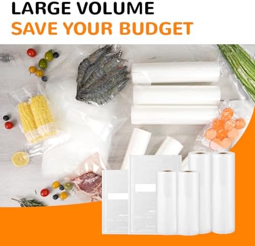 Food saver vacuum sealer bags rolls, Multiple Sizes, Box Storage,Less Waste - Image 6