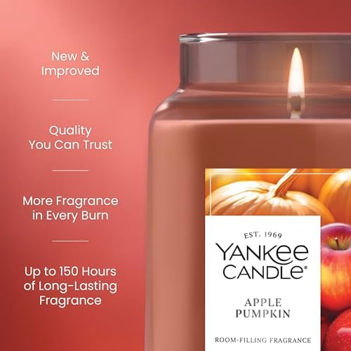 Yankee Candle Apple Pumpkin Scented Candle, 22oz Large Jar (Pack of 4) - Image 3