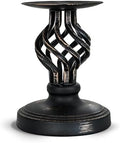 Vintage Metal Pillar Candle Holder for Table Decor by WelcometoLHQOO
