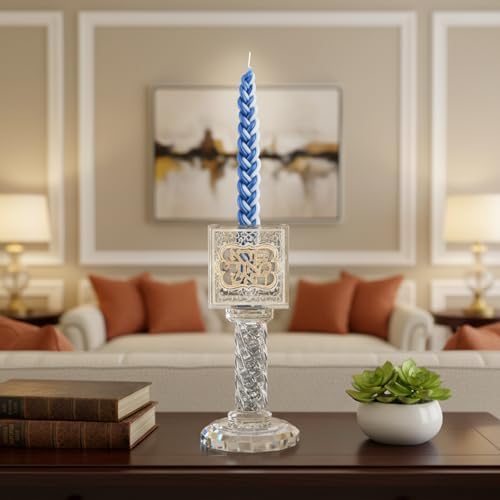 Crystal Havdalah Candle Holder Havdalah Parent 5.12" Tall Fine Laser Cut - Image 4