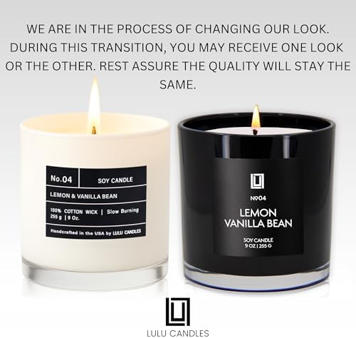 Lulu Candles | Lemon & Vanilla Bean | Luxury Scented Soy Jar Candle | Hand Poured in The USA | Highly Scented & Long Lasting (9 Oz.) - Image 3