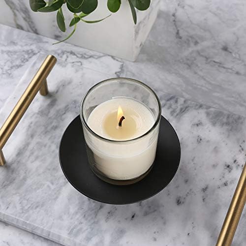 Decorative Iron Plate Candle Holder, Black, Set of 3,Candle Stand for LED & Wax Candles - Image 6