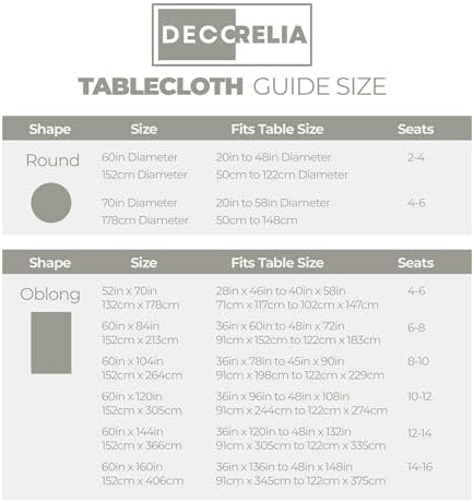 Decorelia Faux Linen Square Tablecloth for Dining Room,Waterproof Texture Decorative Farmhouse Rustic Table Cloth for Indoor Outdoor Party Holiday Banquet Picnics Patio 52 x 52 Inch (Square),Cool Grey - Image 6