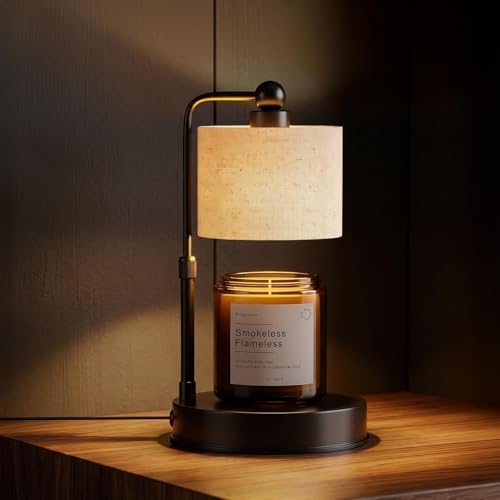 Candle Warmer Lamp with Timer, Adjustable Height Wax Melt Warmer by Bingyouth