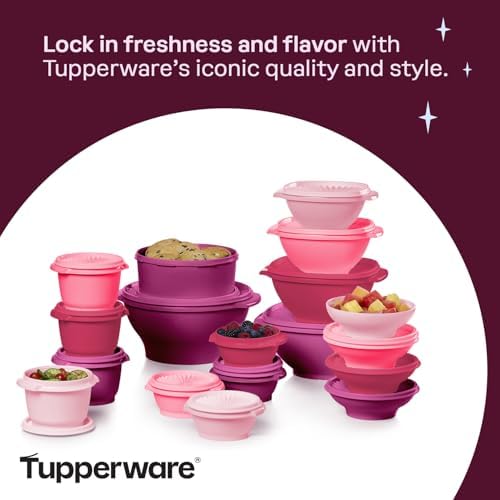 Tupperware Heritage 36-Piece Vintage Pink Set (18 Containers, 18 Lids) - Image 6
