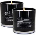 Lulu Candles | Black Amber | Luxury Scented Soy Jar Candle | Hand Poured in The USA | Highly Scented & Long Lasting (9 Oz. 2 Pack) by LULUCANDLES