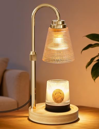 Candle Warmer Lamp with Timer Dimmable, Lamp Candle Warmer Birthday Gifts for Women, Black Adjustable Wax Melter Warmer for Jar Candles, House Warming Gift Home Decor by Unknown