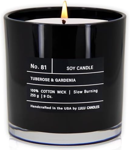 Lulu Candles | Tuberose & Gardenia | Luxury Scented Soy Jar Candle | Hand Poured in The USA | Highly Scented & Long Lasting (9 Oz.) - Image 2