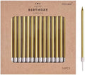 PHD CAKE 36-Count Gold Long Thin Metallic Birthday Candles, Cake Candles, Birthday Parties, Wedding Decorations, Party Candles, Cake Decorations by PHDCAKE