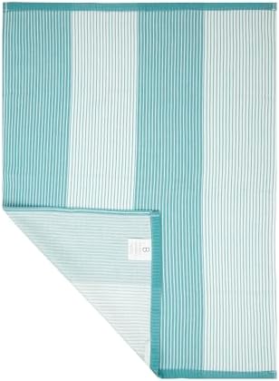 Premium Kitchen Towels 6 Pack 100% Cotton, 20"x28" - Aqua - Image 6