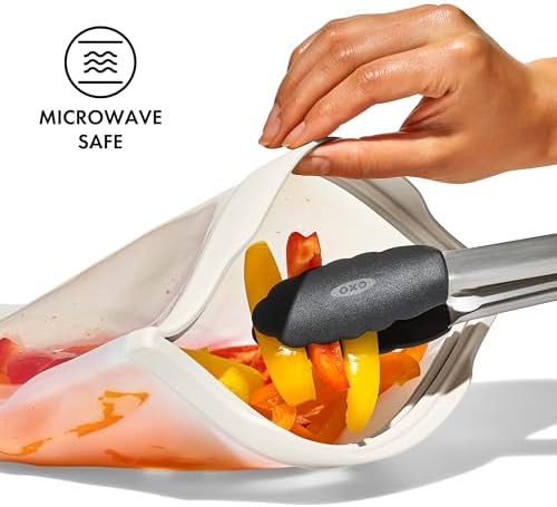 OXO Good Grips Silicone Reusable Bag - Gallon Bag (128 oz), Lagoon - Image 4
