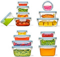OXO Good Grips Smart Seal 30-Piece Food Storage Container Set - Arctic Blue by Unknown